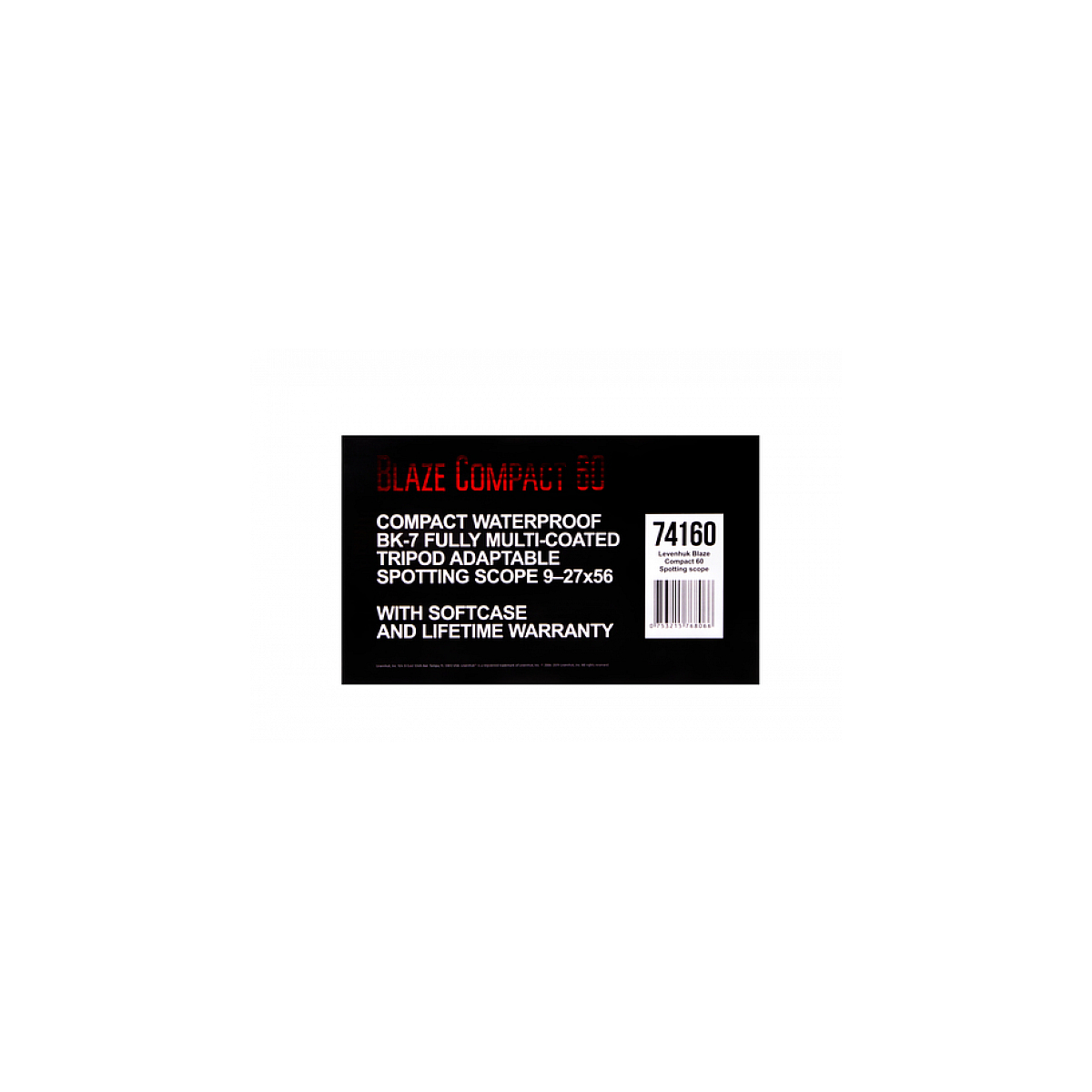 Longue-vue Blaze Compact 60 27x BK-7 couleur unique, LEVENHUK