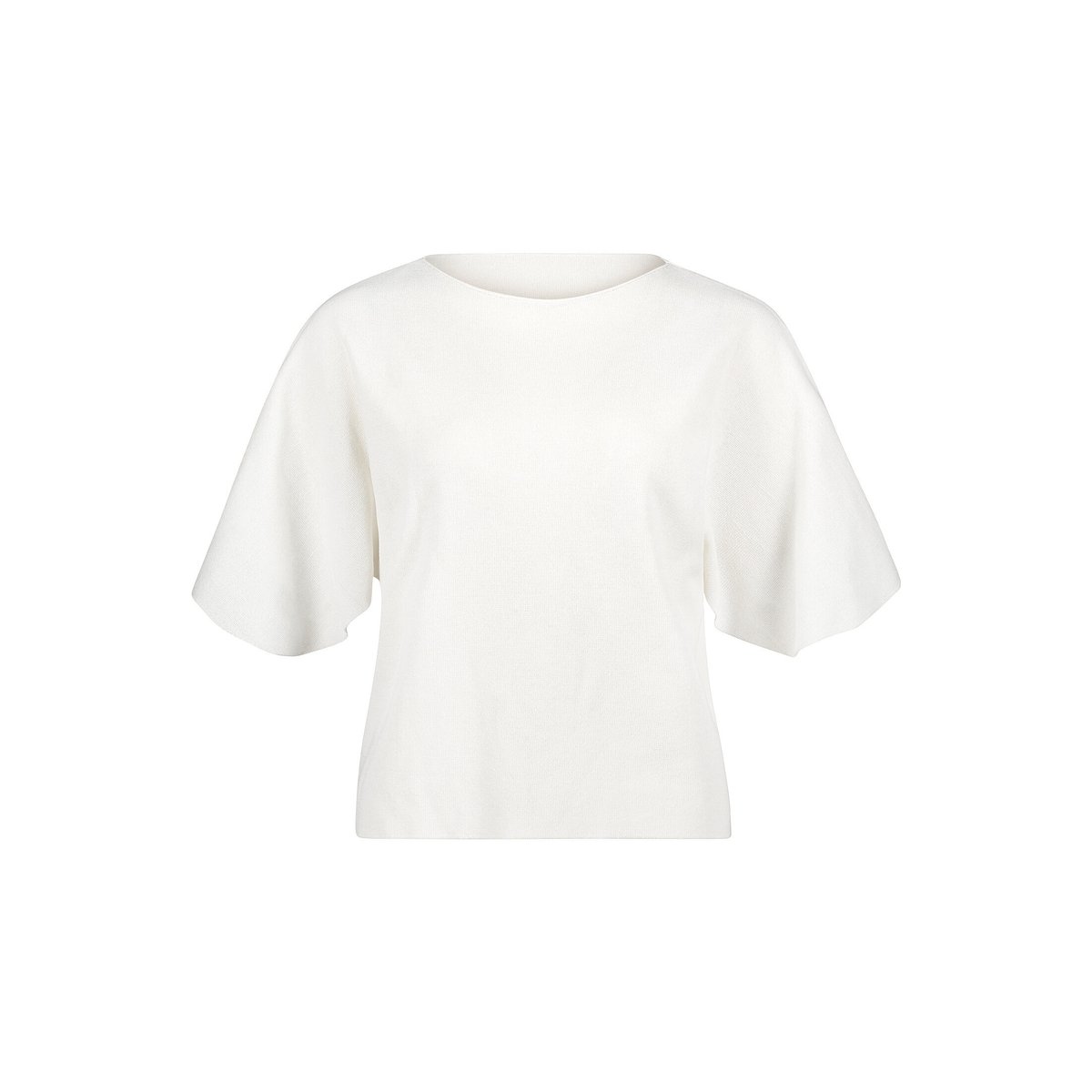 Pull-over en maille à manches à ailettes blanc, CARTOON