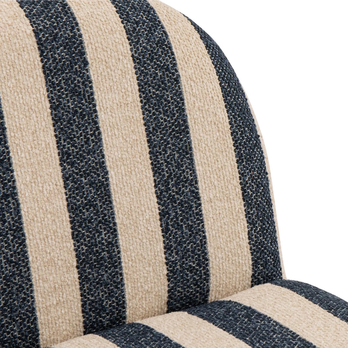 Fauteuil en tissu à rayures - AZUR bleu, HELLIN, DEPUIS 1862