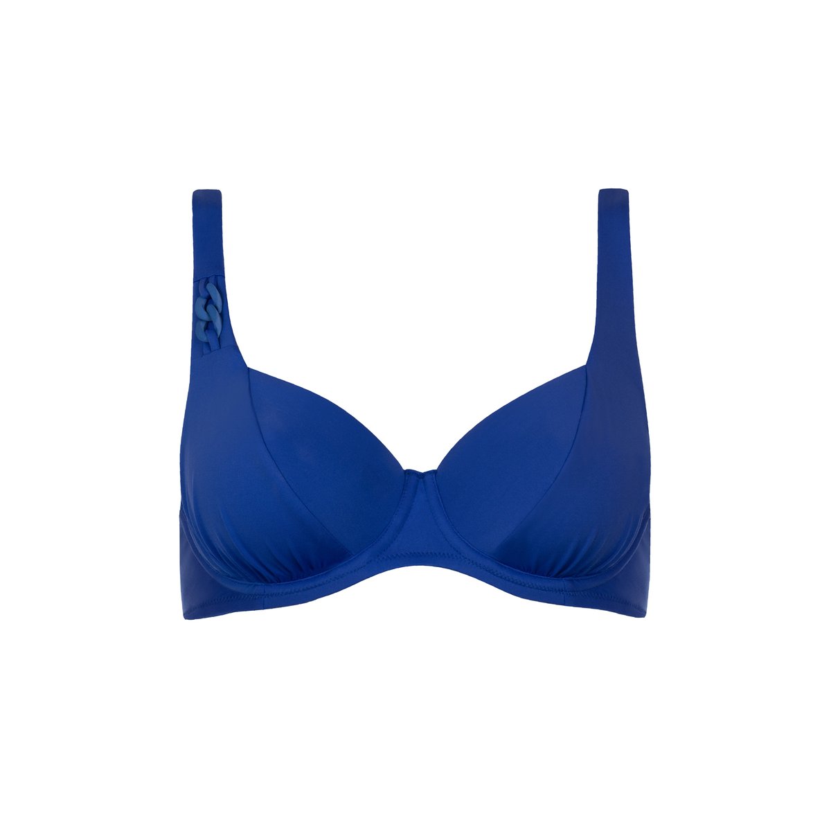 Haut maillot de bain armaturé Palma bleu, LISCA