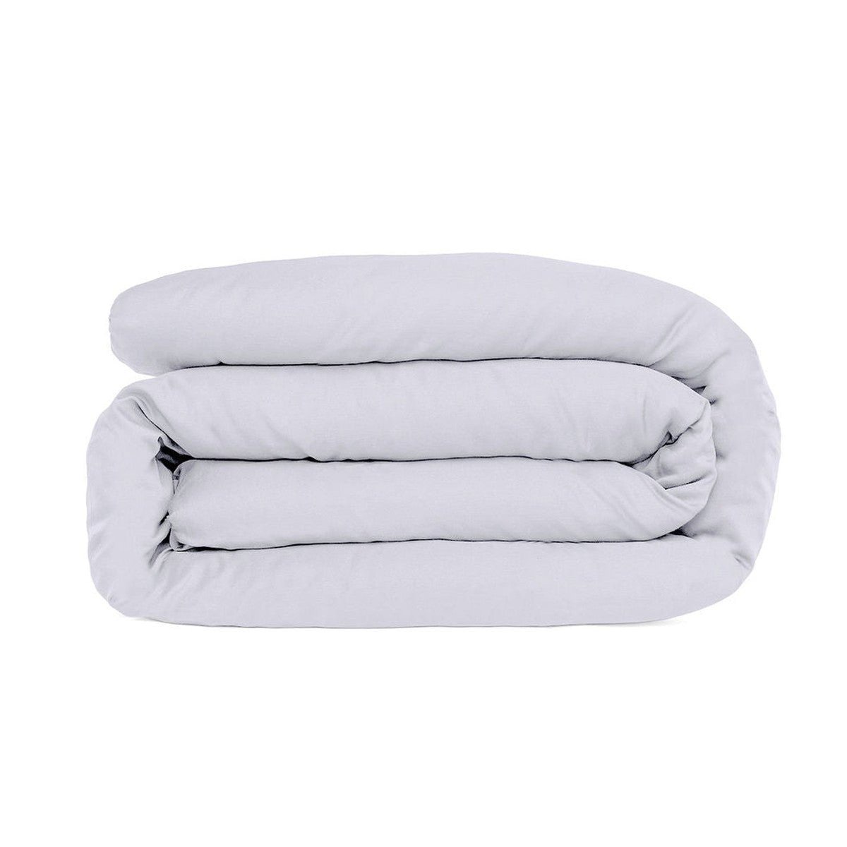 Housse de couette satin de coton JULIA gris perle, FEBRONIE