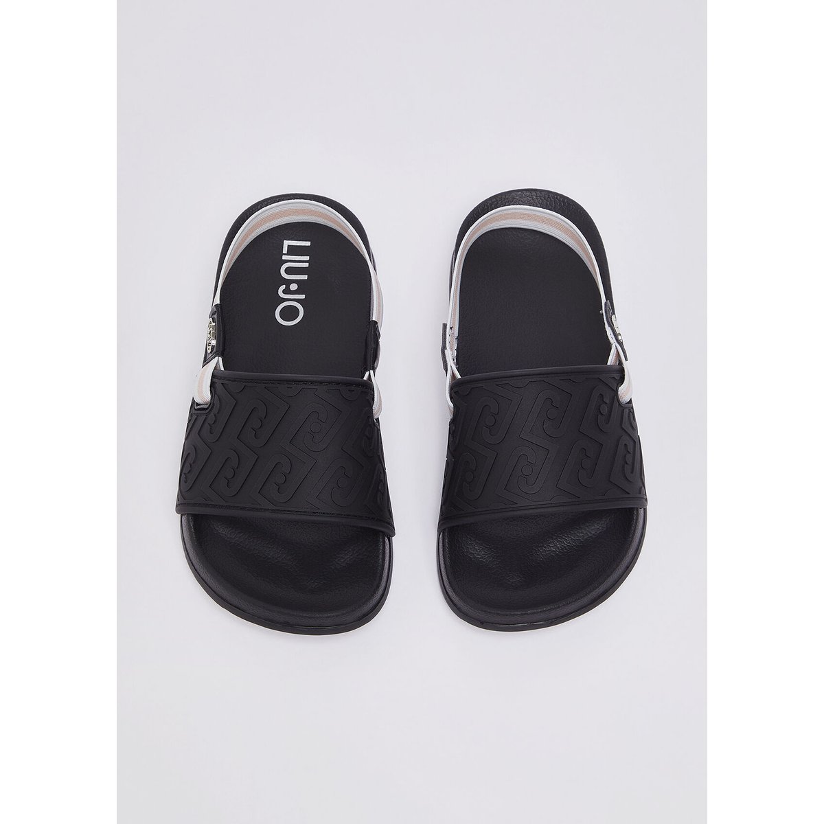 Mules avec logo noir, LIU JO