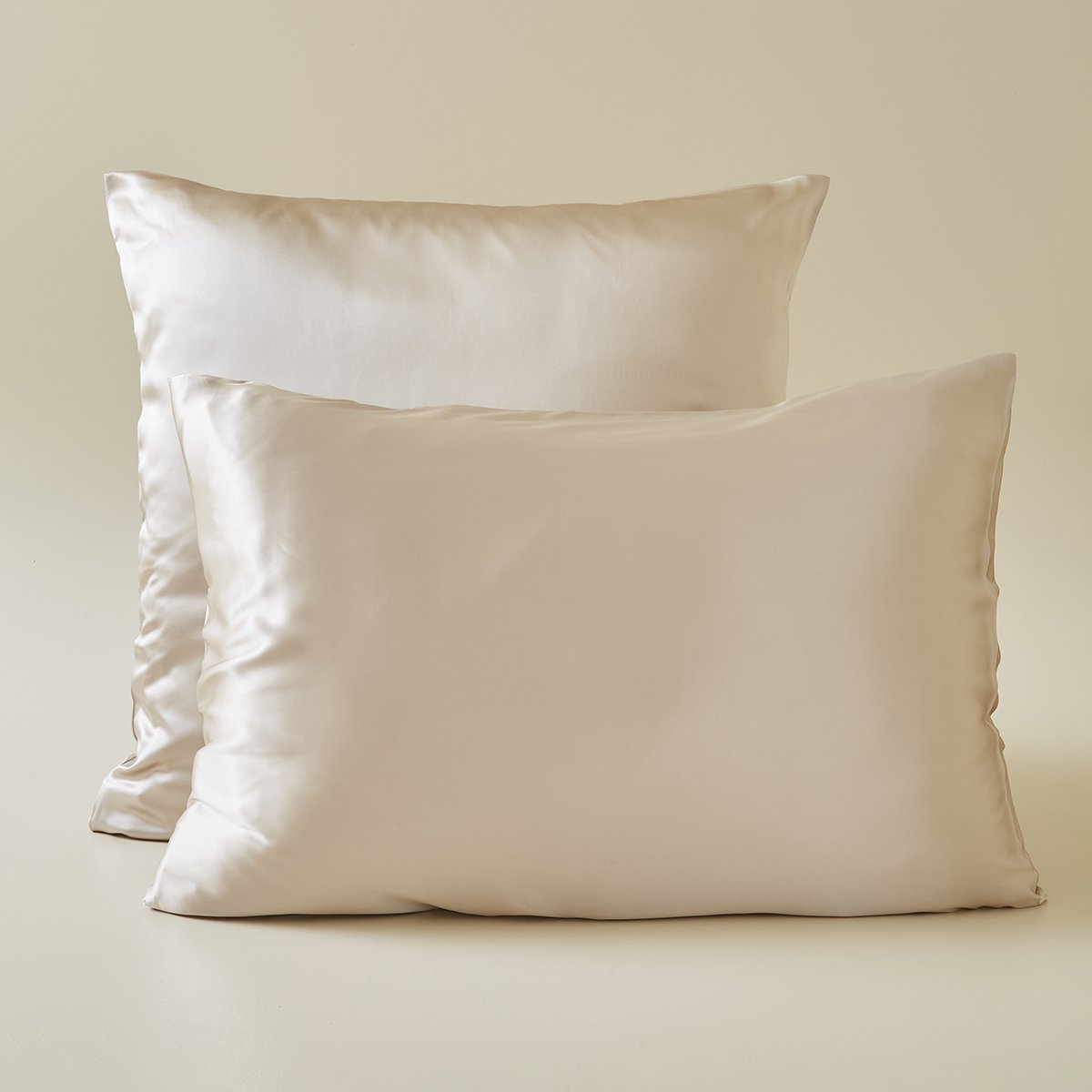 Taie d'oreiller ECLAT DE SOIE beige, SYLVIE THIRIEZ