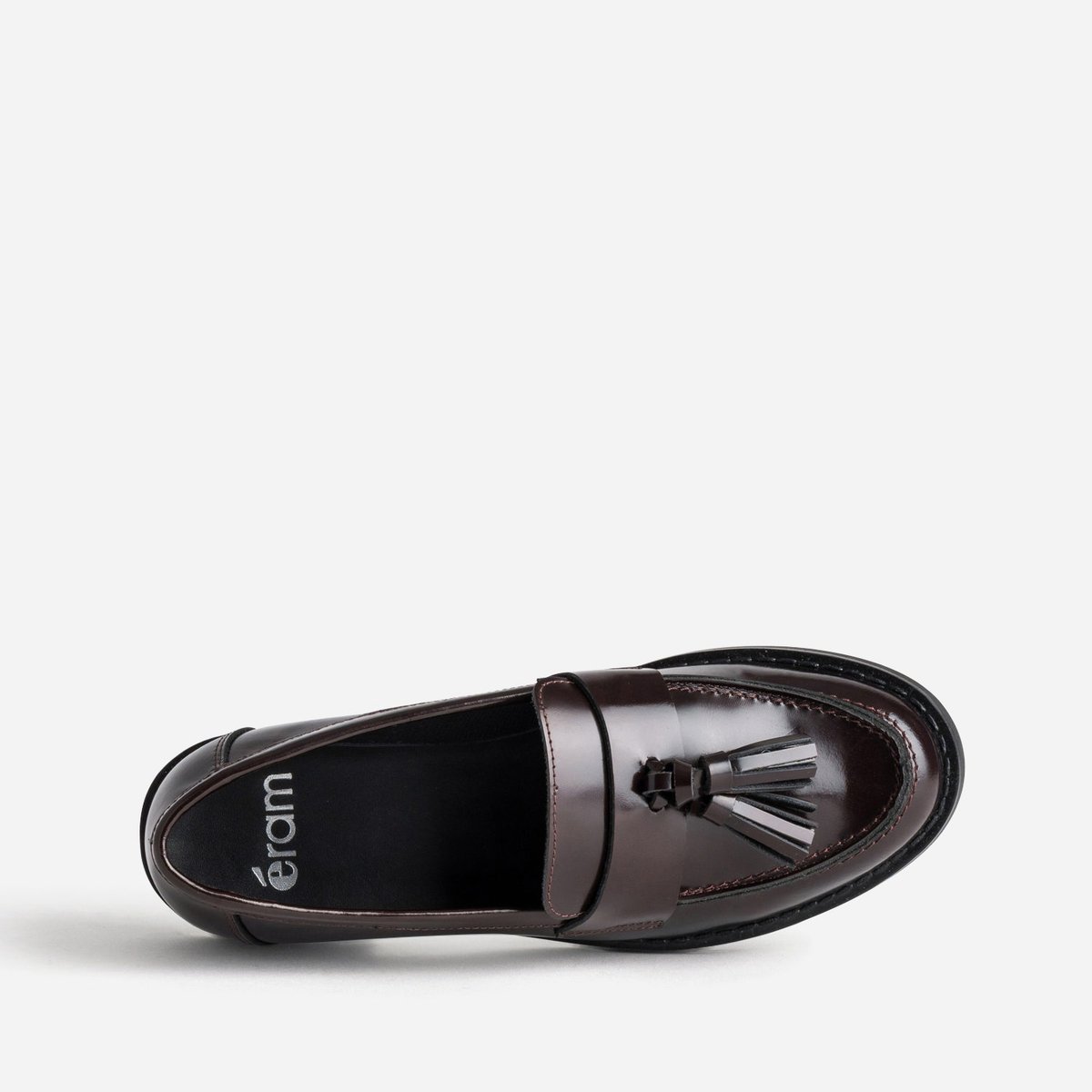 Mocassin en cuir GABY bordeaux, ERAM