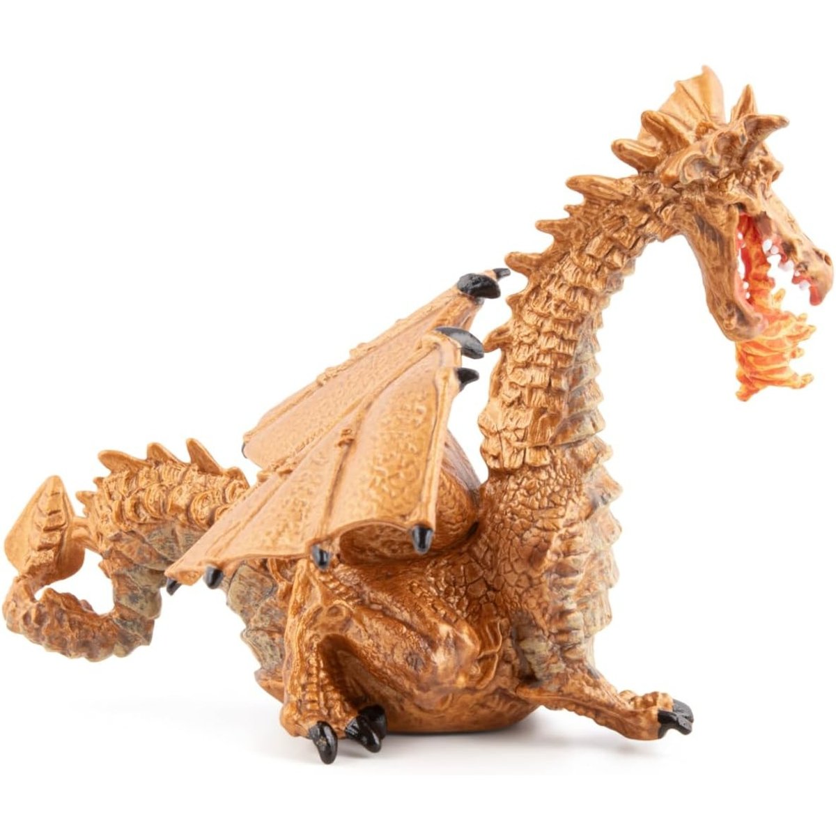Figurine Dragon or avec flamme beige, PAPO