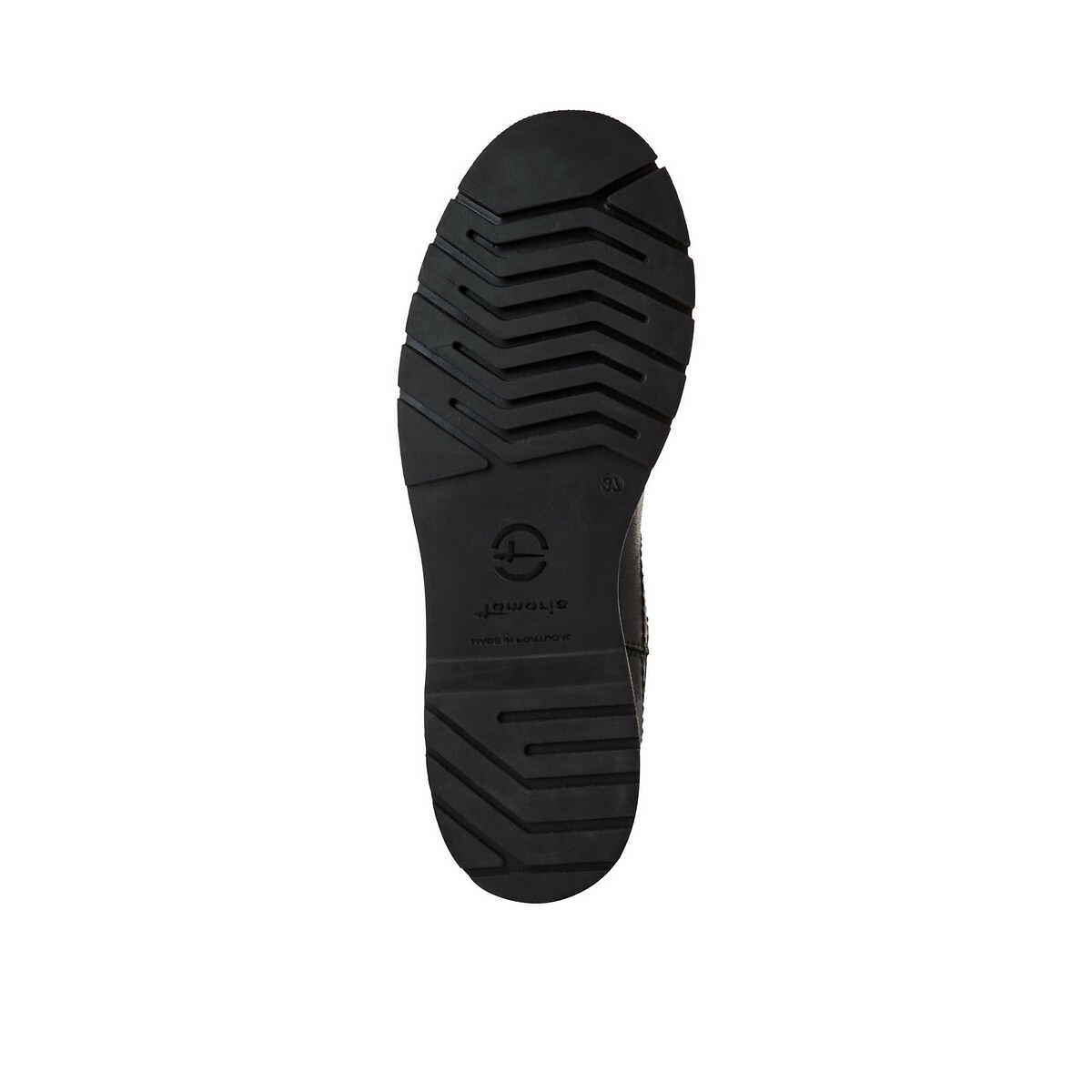 Bottines chelsea en cuir noir, TAMARIS