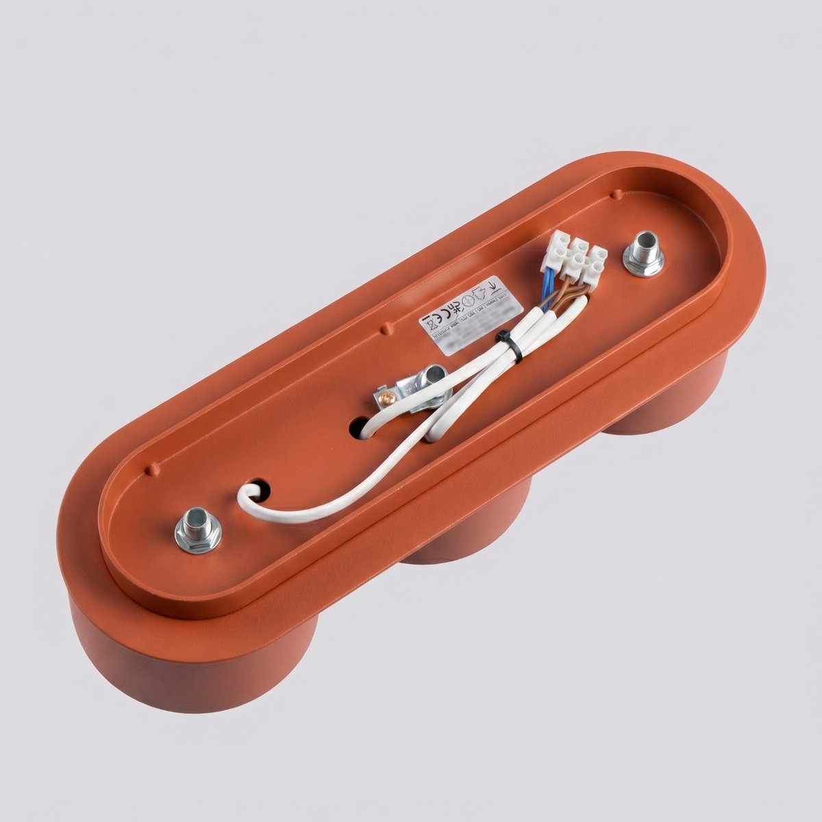 Plafonnier Aluminium Ocre Rouge Gx53 3 MODO ocre rouge, EDEN
