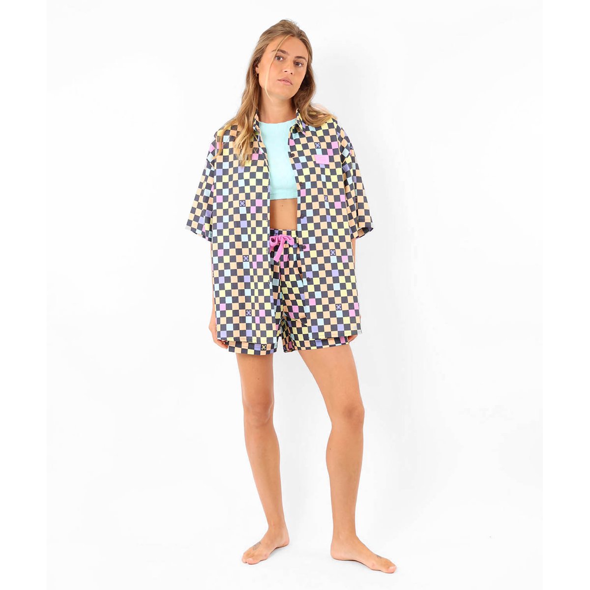 Chemise imprimée Damier POPDAMS multicolore, OXBOW