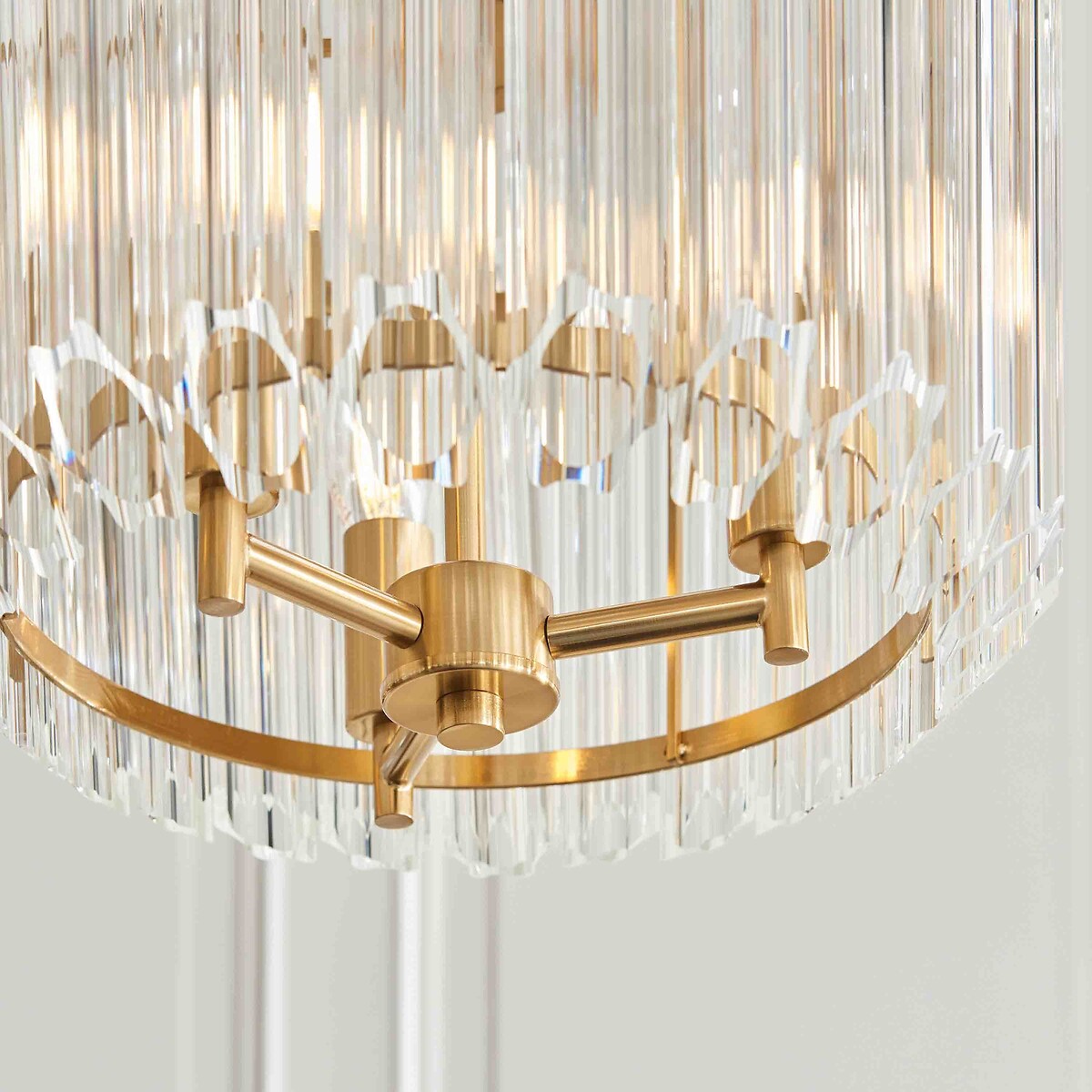 Valencia 3-Light Glass Pendant Light brass, ÉDITÉ