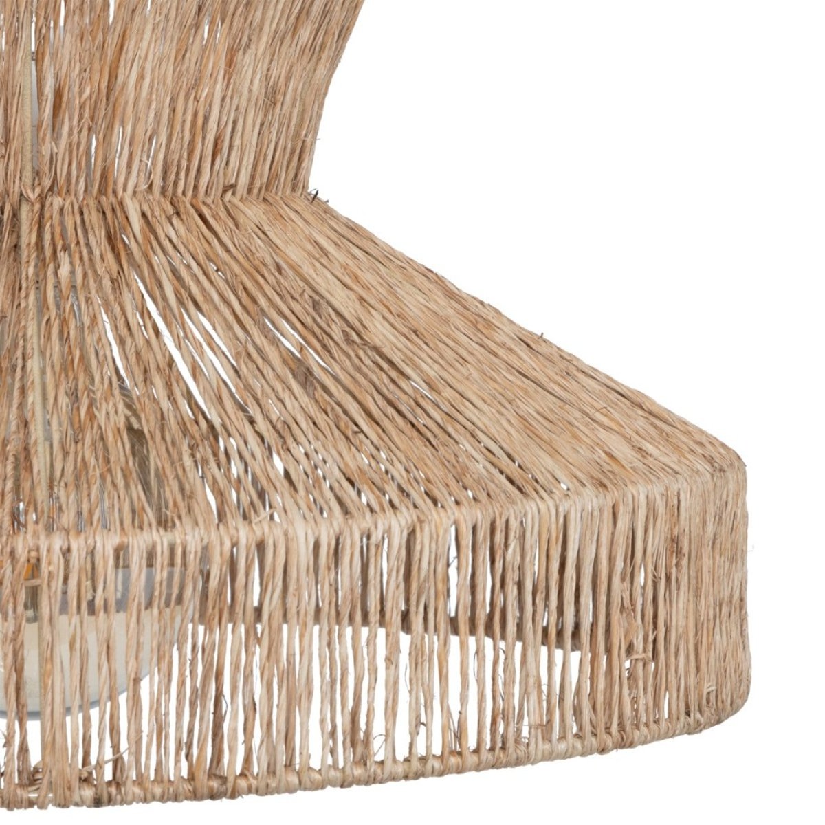 Suspension diamètre 38 en métal et jute beige, ATMOSPHERA