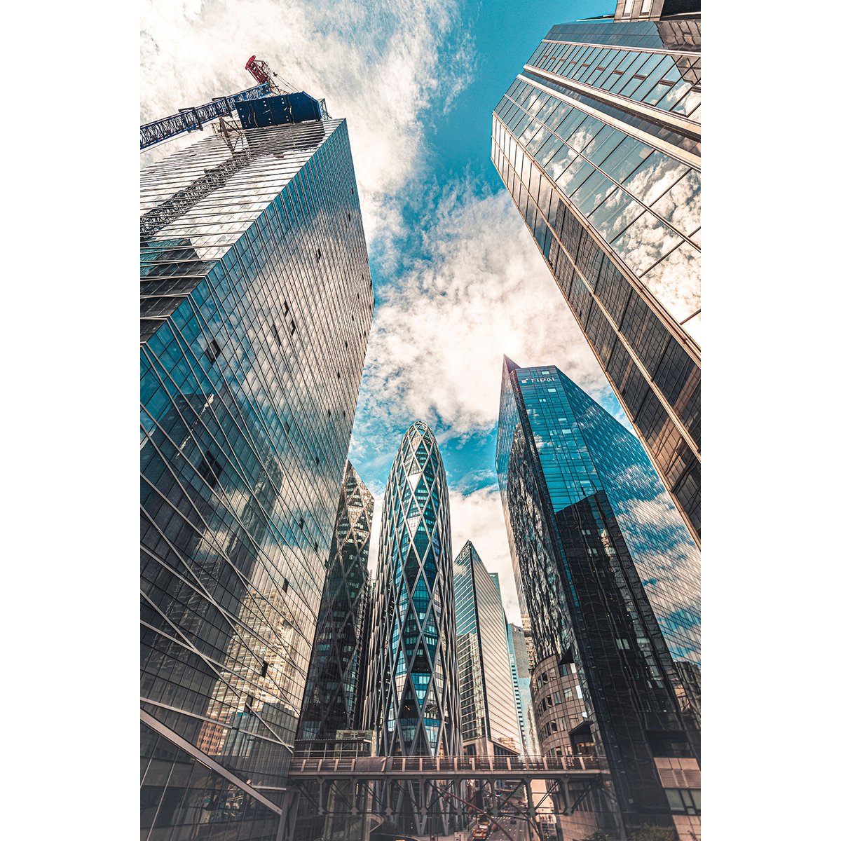 Tableau paris quartier la defense tableau alu dibond, HEXOA