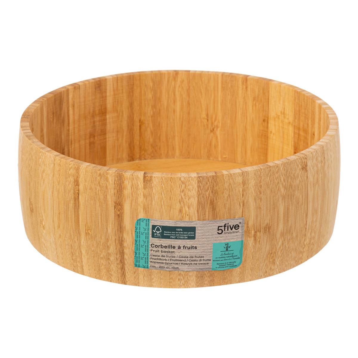 Corbeille à fruits BAMBOU beige, 5FIVE SIMPLY SMART