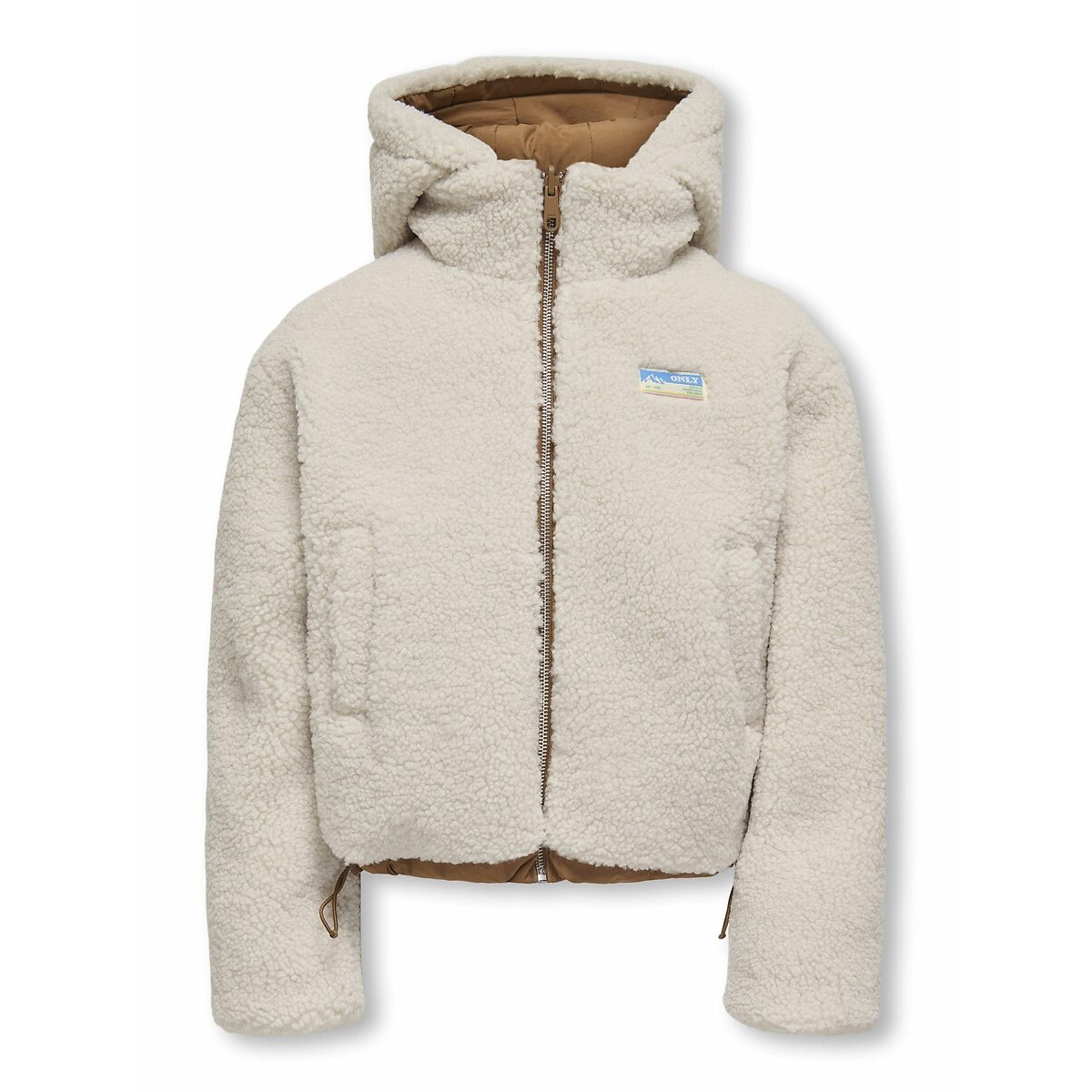 Reversible Sherpa Coat camel/ecru, KIDS ONLY