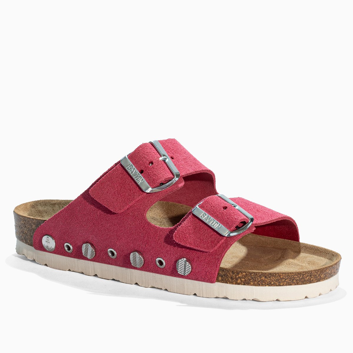 Sandales en cuir suédé RIVALTA pink, BAYTON