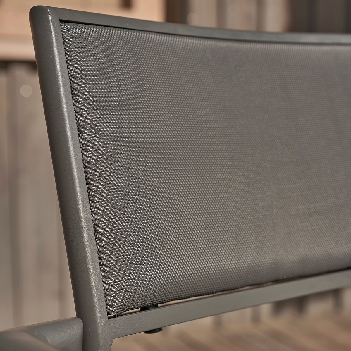 Lot de 2 fauteuils en teck massif et aluminium SIENA noir, BERAH GETAH