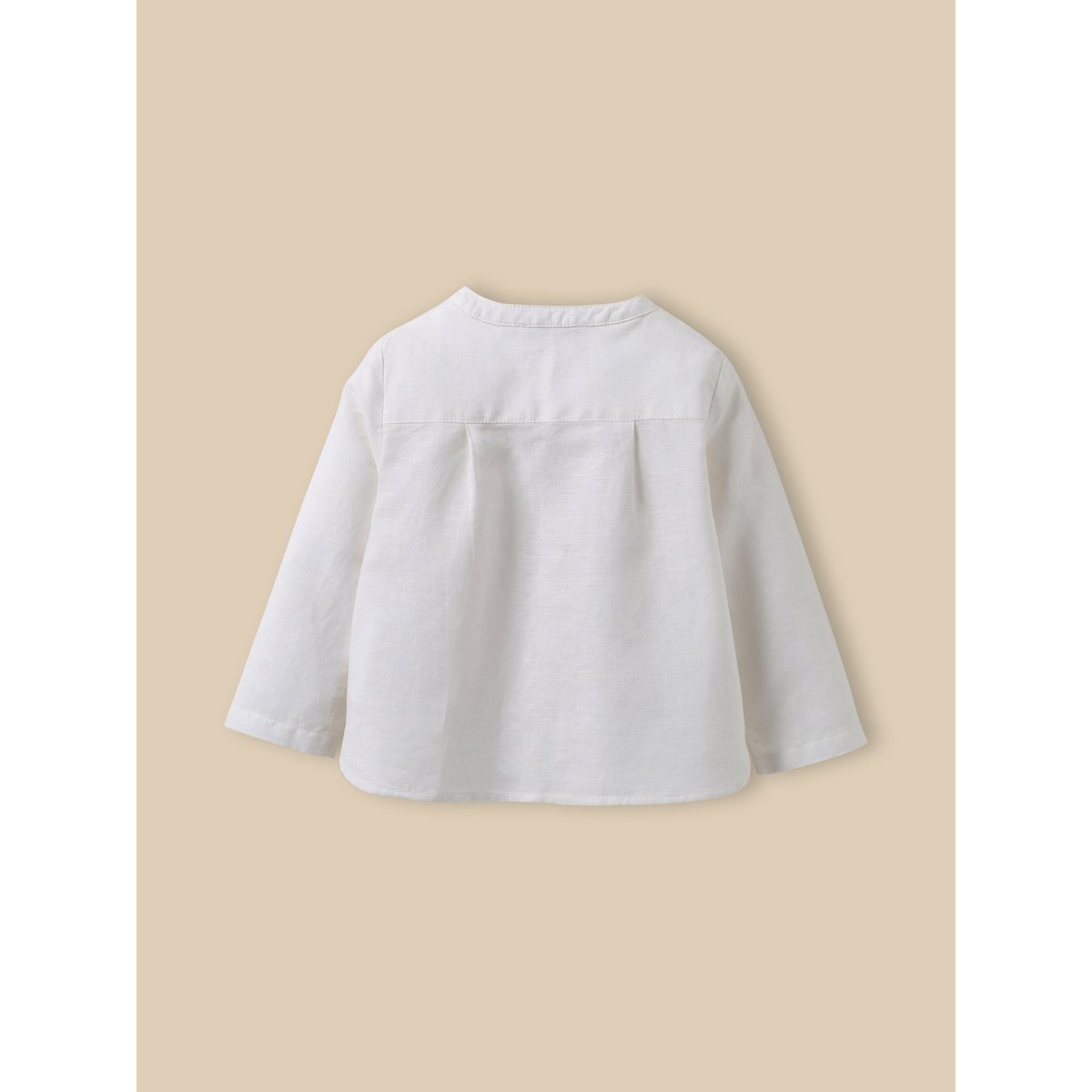 Chemise en lin et coton blanc doux, CYRILLUS