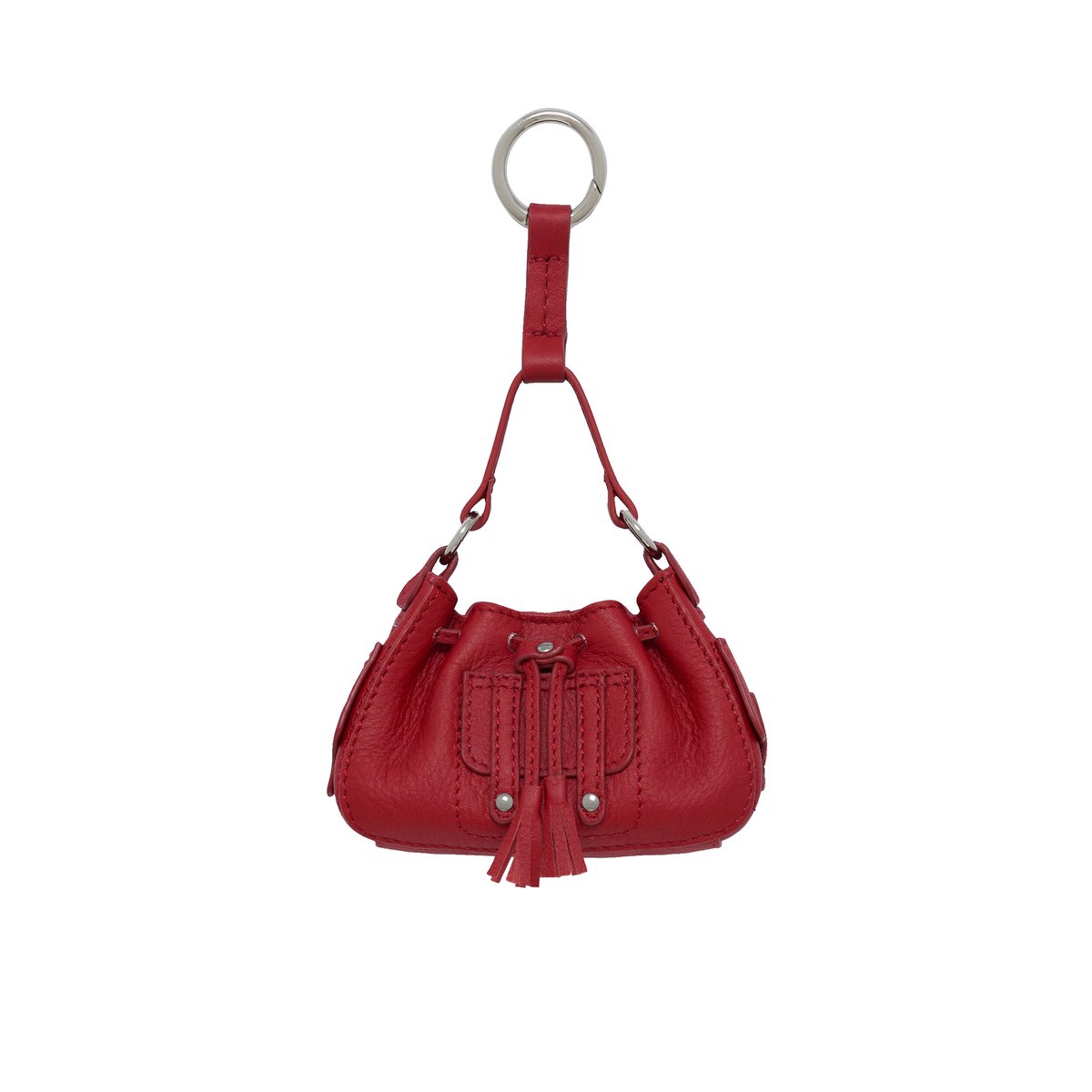 Charm Baby-Vic en cuir naturel couleur unique, CAROLL