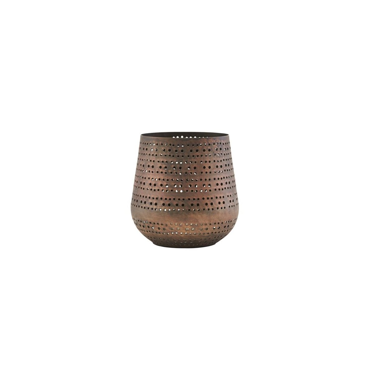 Photophore Perfo h 13 cm laiton antique, HOUSE DOCTOR