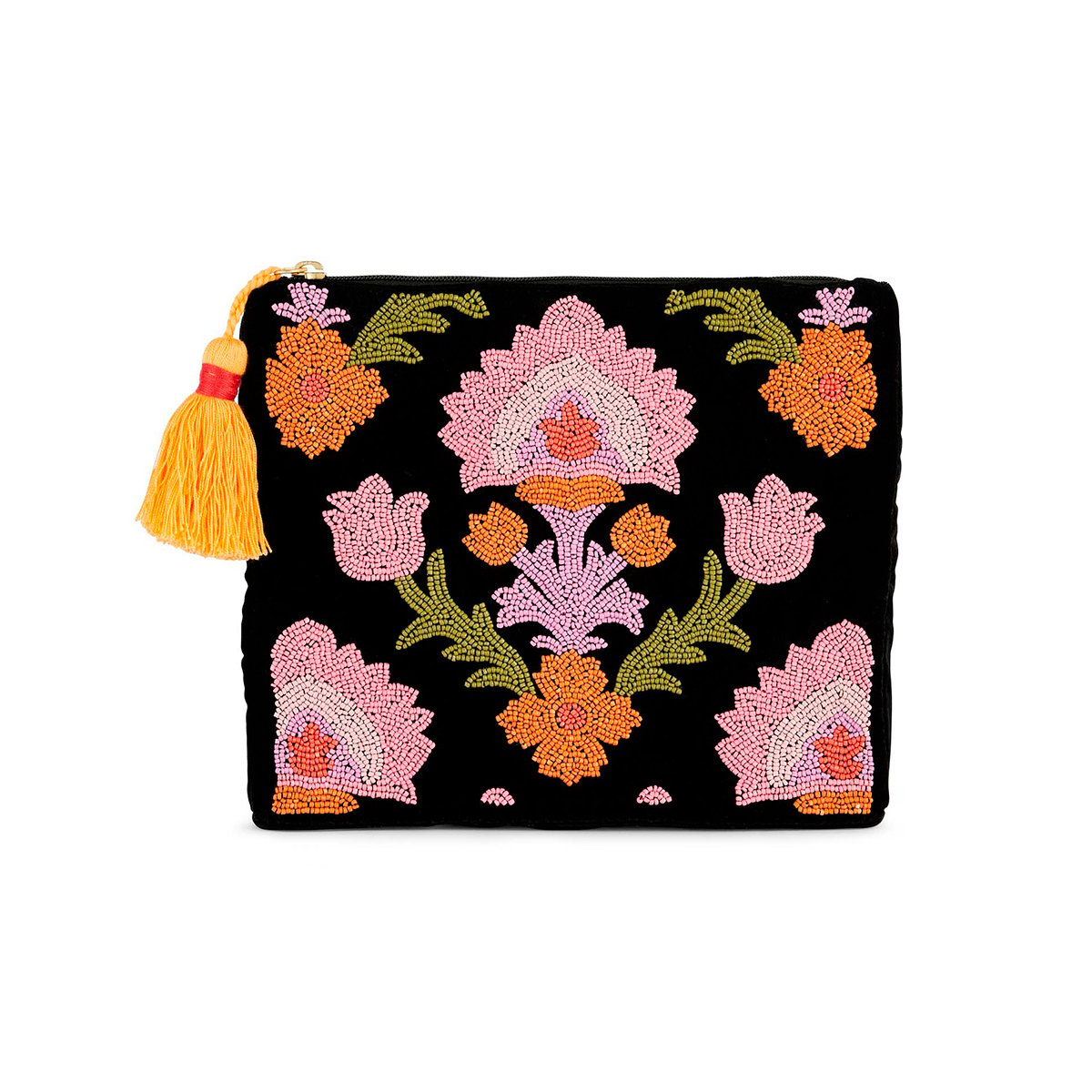 Sac pochettes avec broderies de perles CARMEN noir, WILD