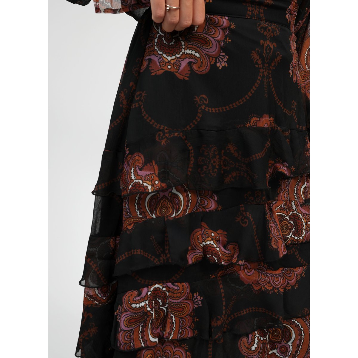 Jupe Longue RASHELY bohemia noir, AN'GE