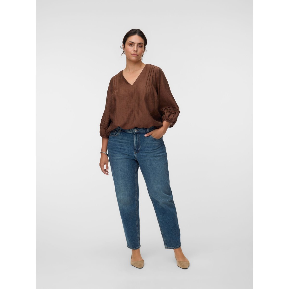 Top cocoa brown, VERO MODA
