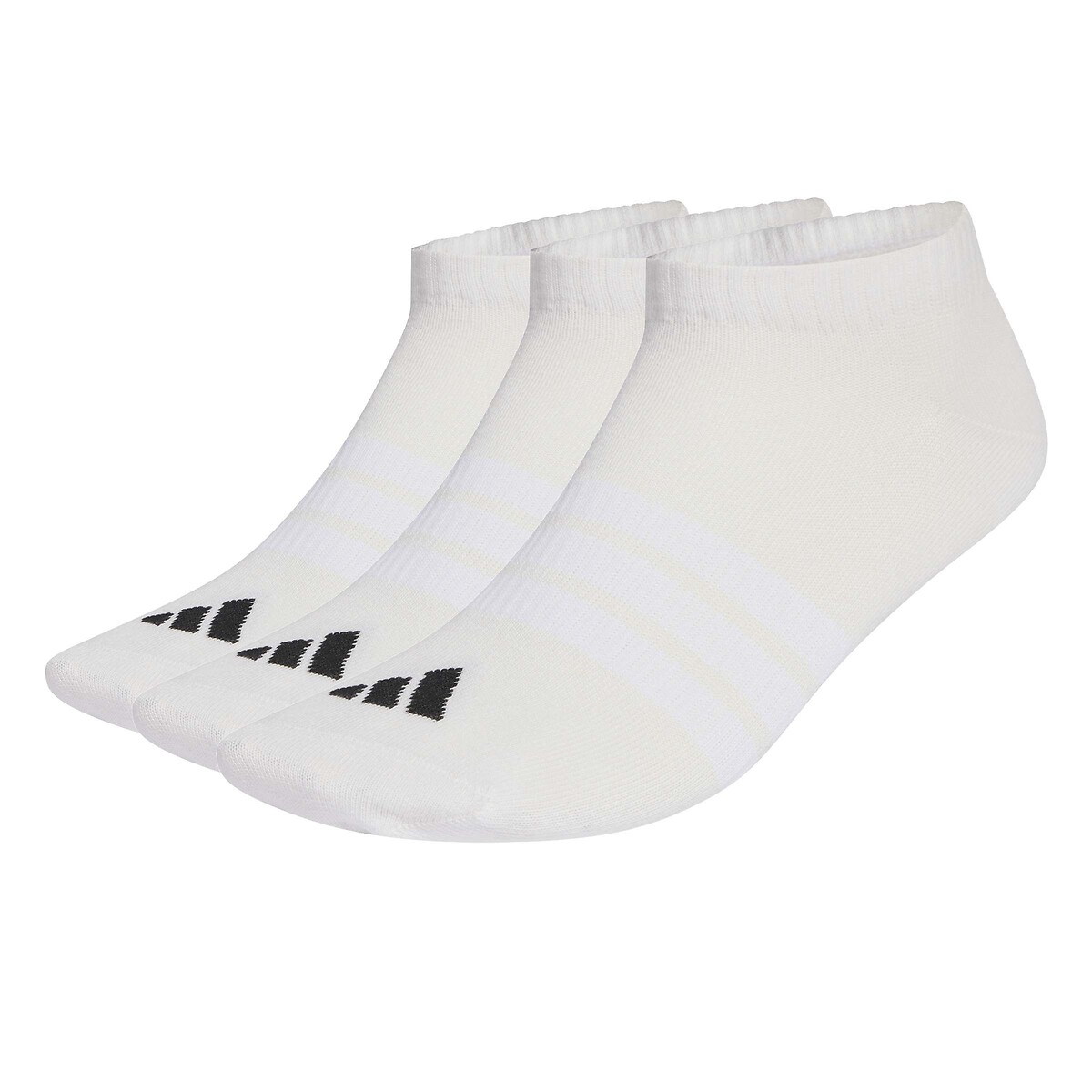 Confezione da 3 paia di calze sottili invisibili bianco, adidas Performance