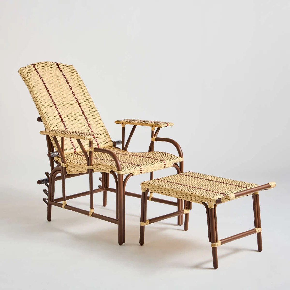 Chaise longue en résine BELLE EPOQUE marron, KOK