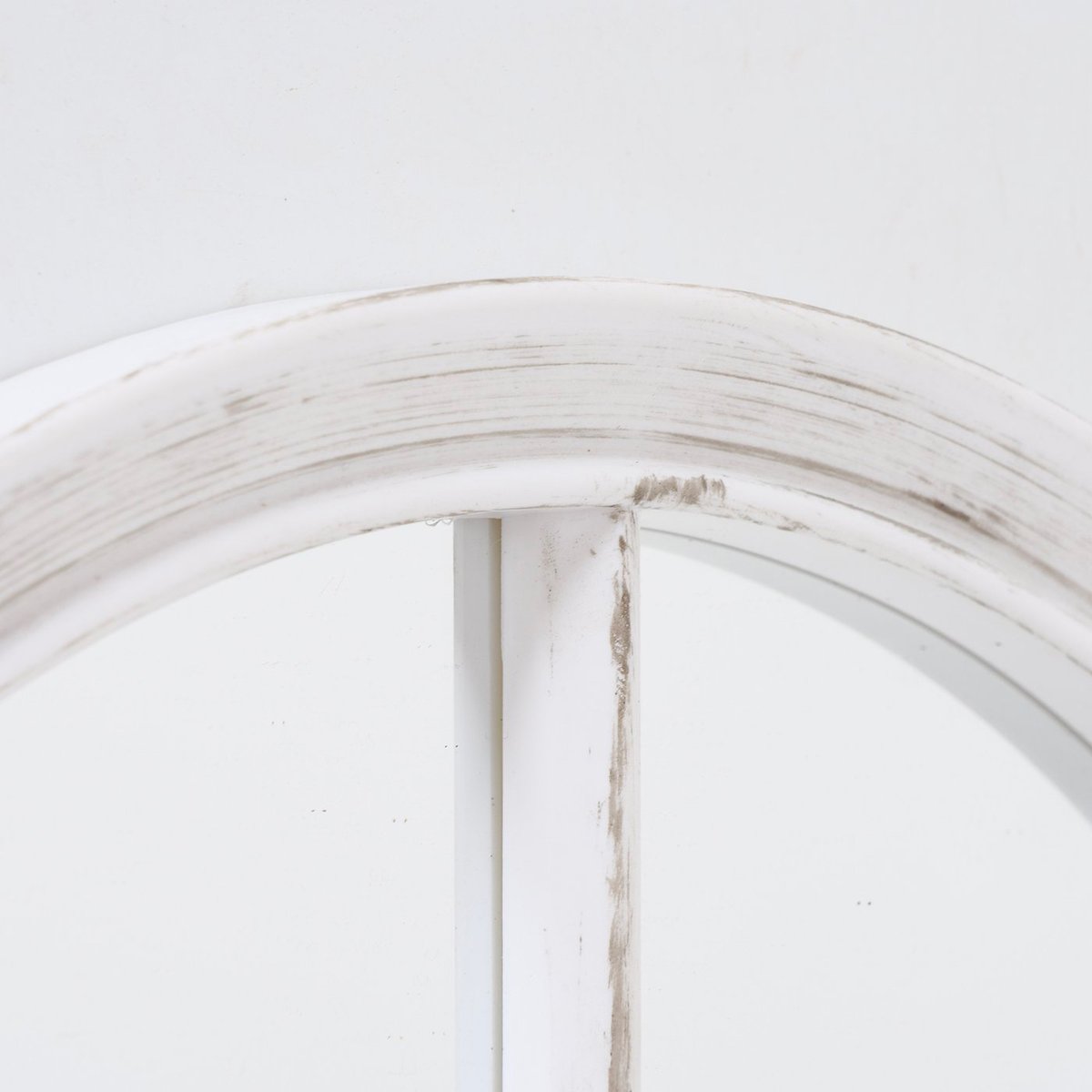 Miroir classique fenêtre arche en plastique blanc 70x35x3cm blanc, WADIGA
