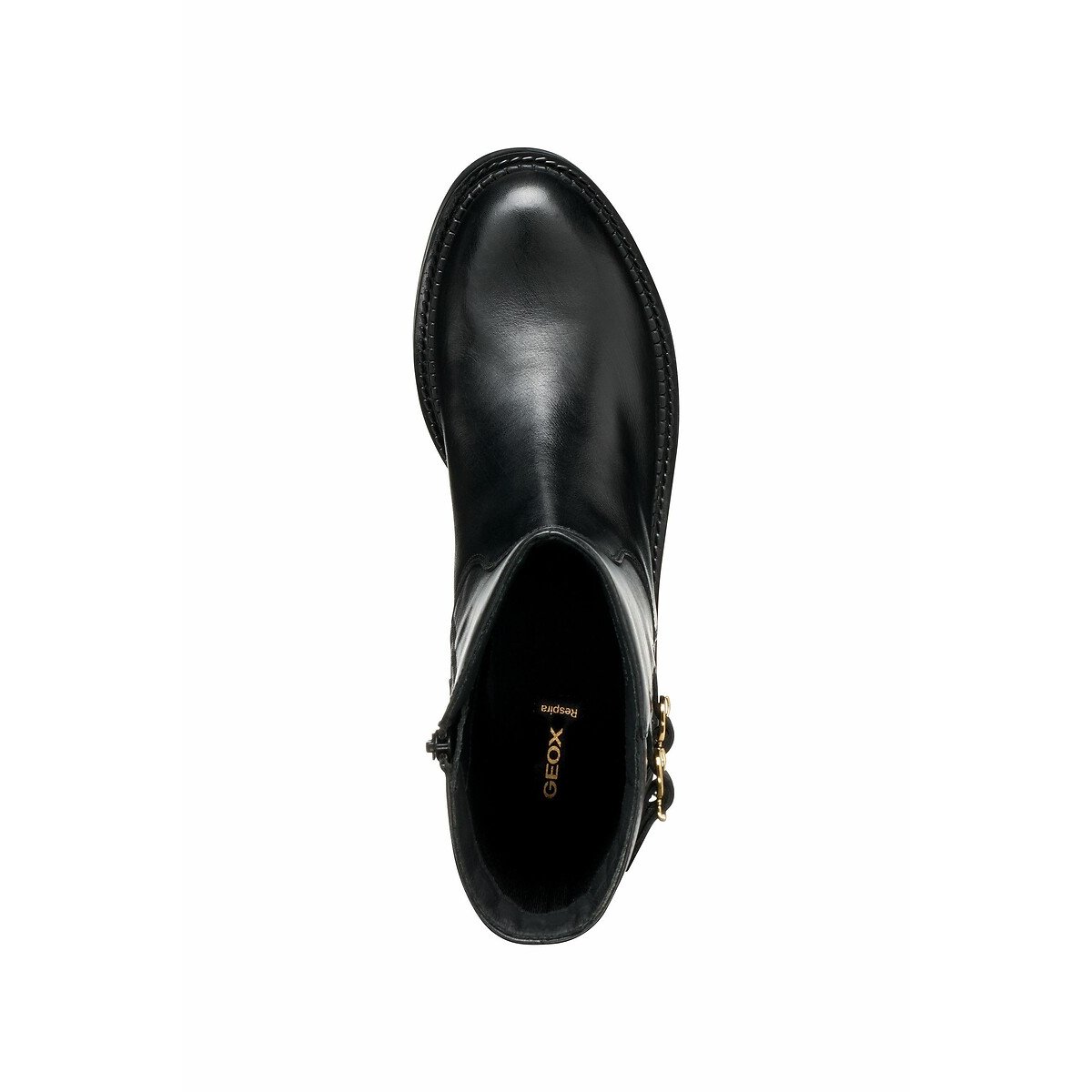 Serild Breathable Calf Boots in Leather black, GEOX