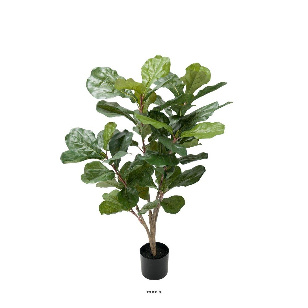 Ficus Lyrata factice tronc PE en pot Fig vert, ARTIFICIELLES