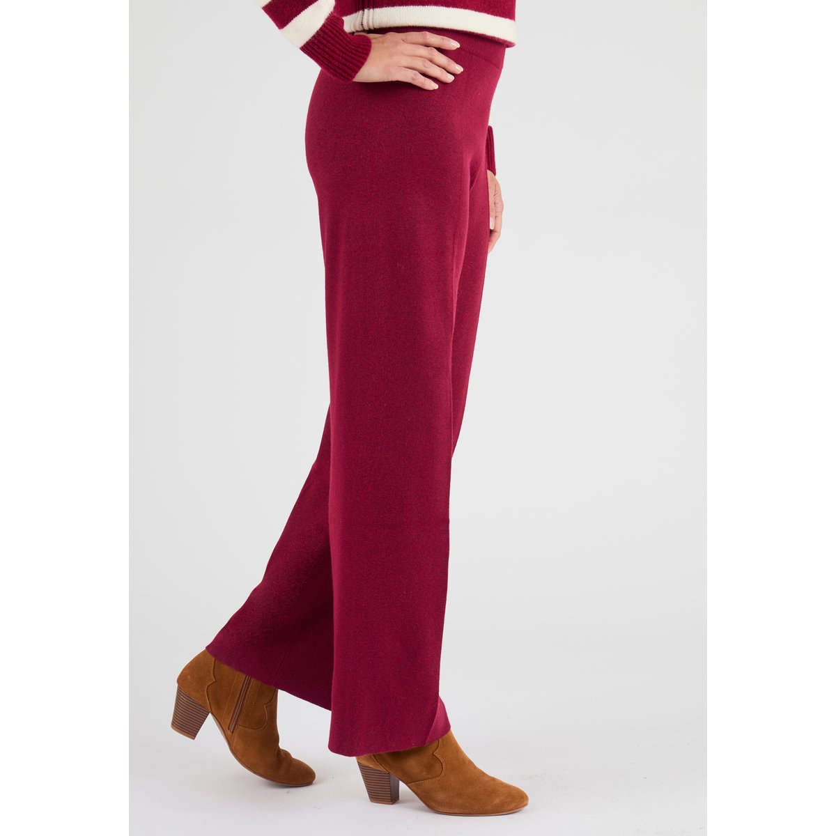 Pantalon maille enfilable Thermolactyl rouge, DAMART