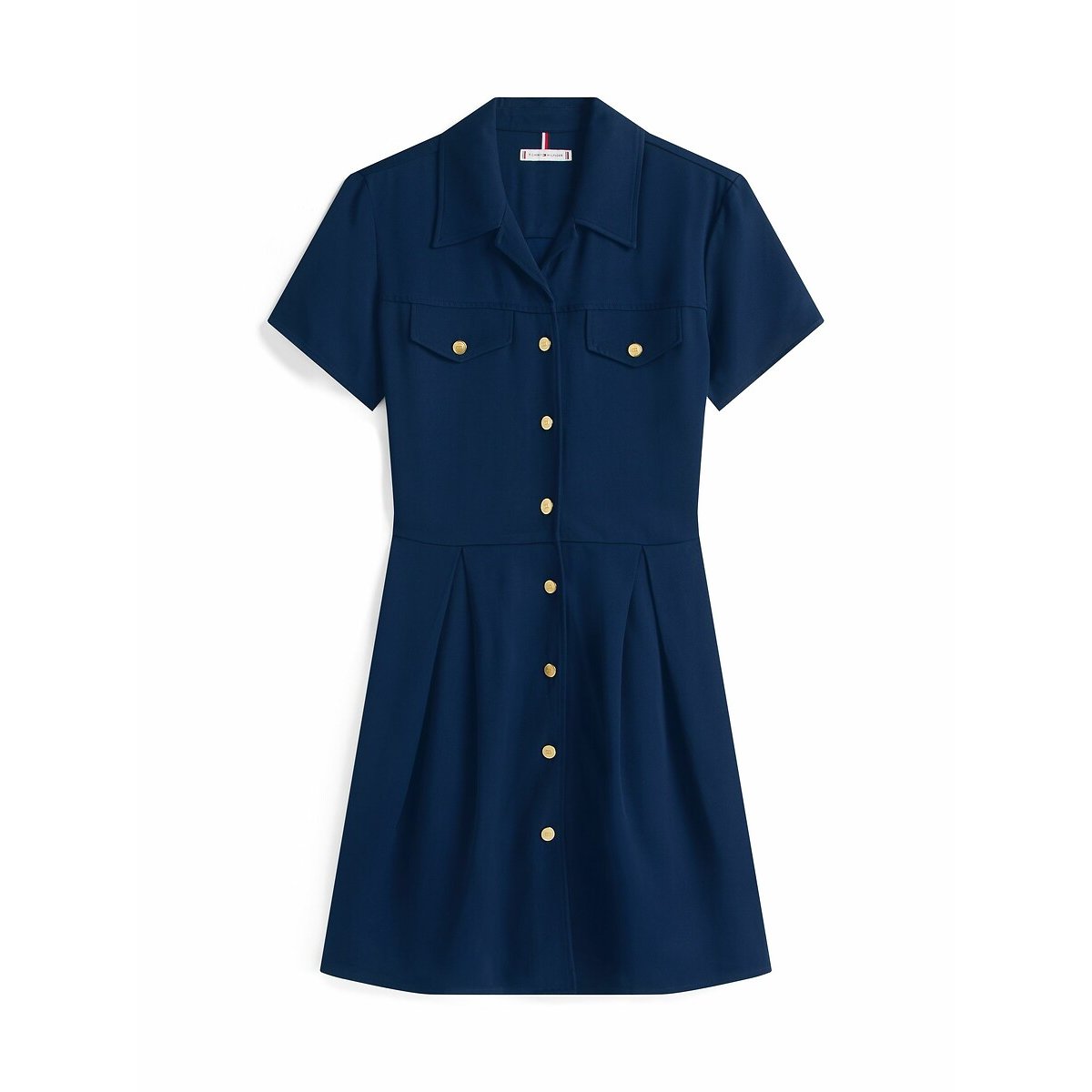 Short Sleeve Buttoned Dress 90001629, TOMMY HILFIGER