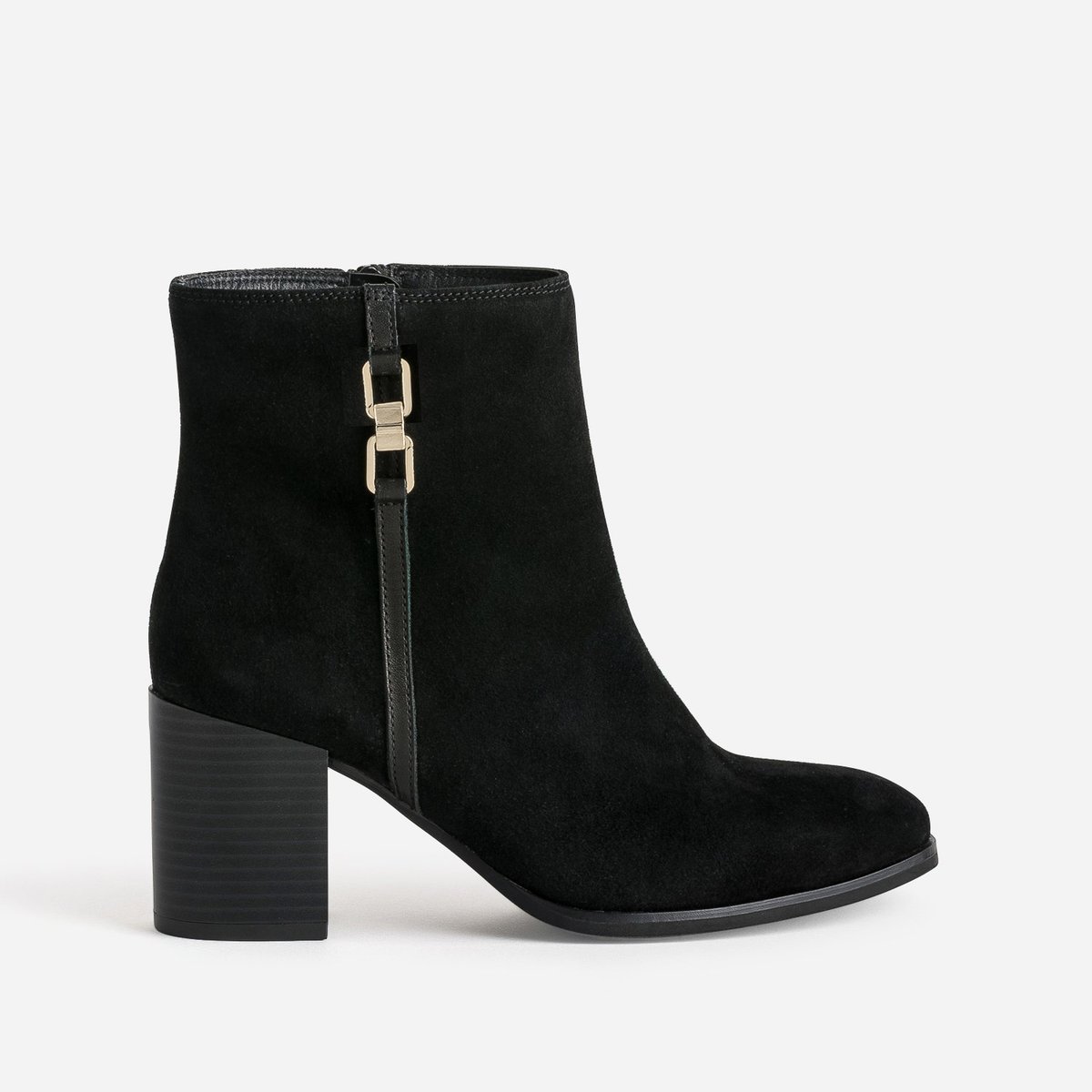 Boots À Talon en cuir CARENIE noir, ERAM