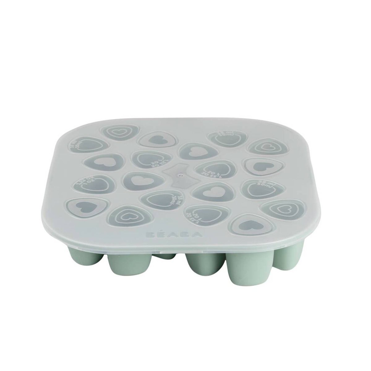 Moule mini multiportions silicone 20X35ml vert sauge, BEABA