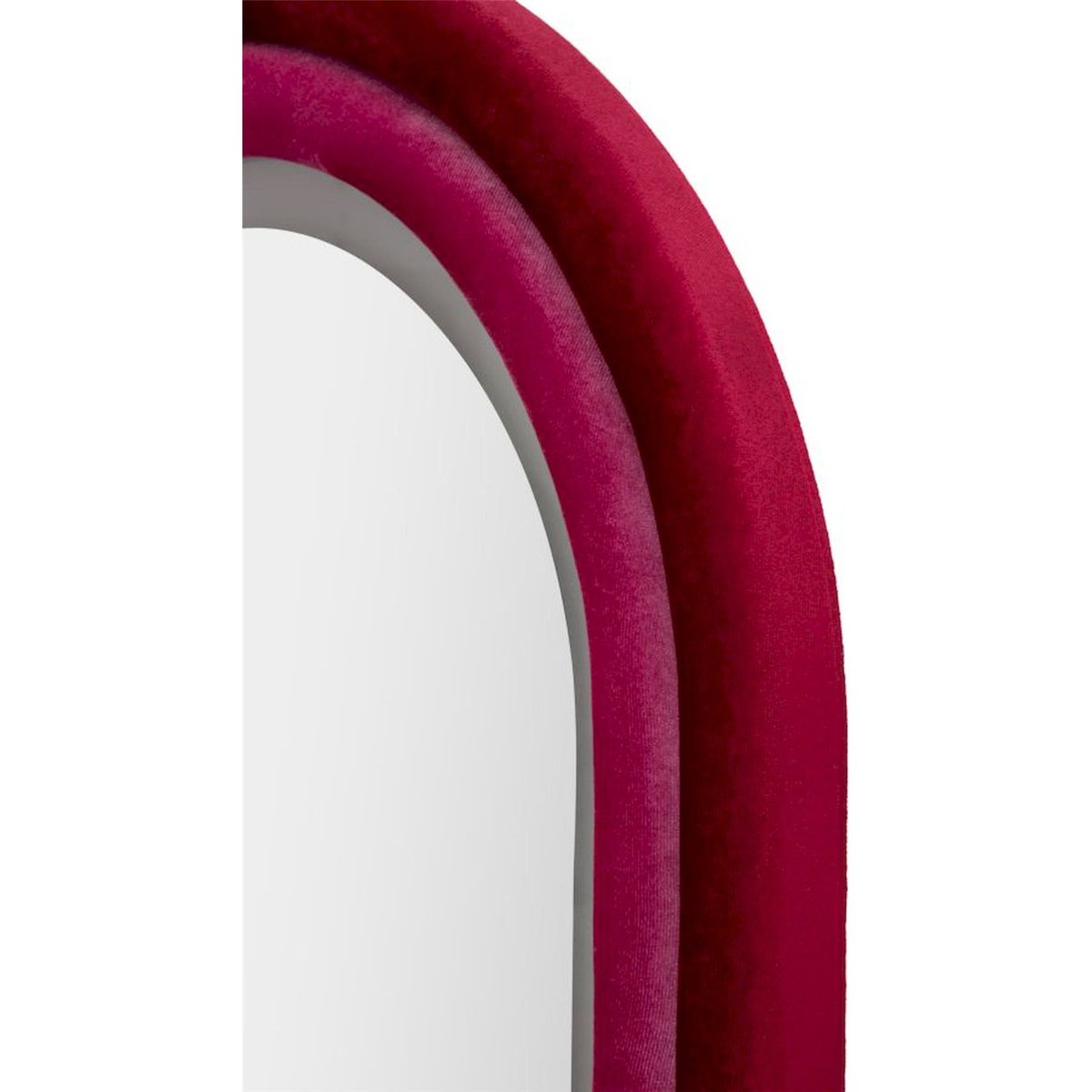 Miroir mural arche à LED cadre velours MODERN rose et violet, RECOLLECTION