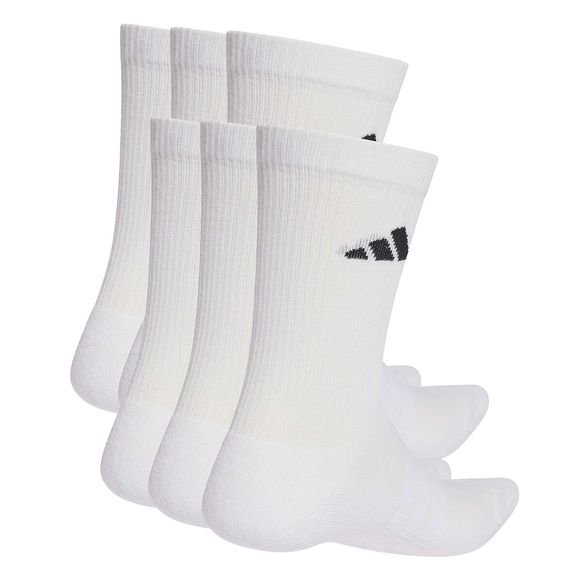 Lot de 6 paires de chaussettes hautes blanc, adidas Performance