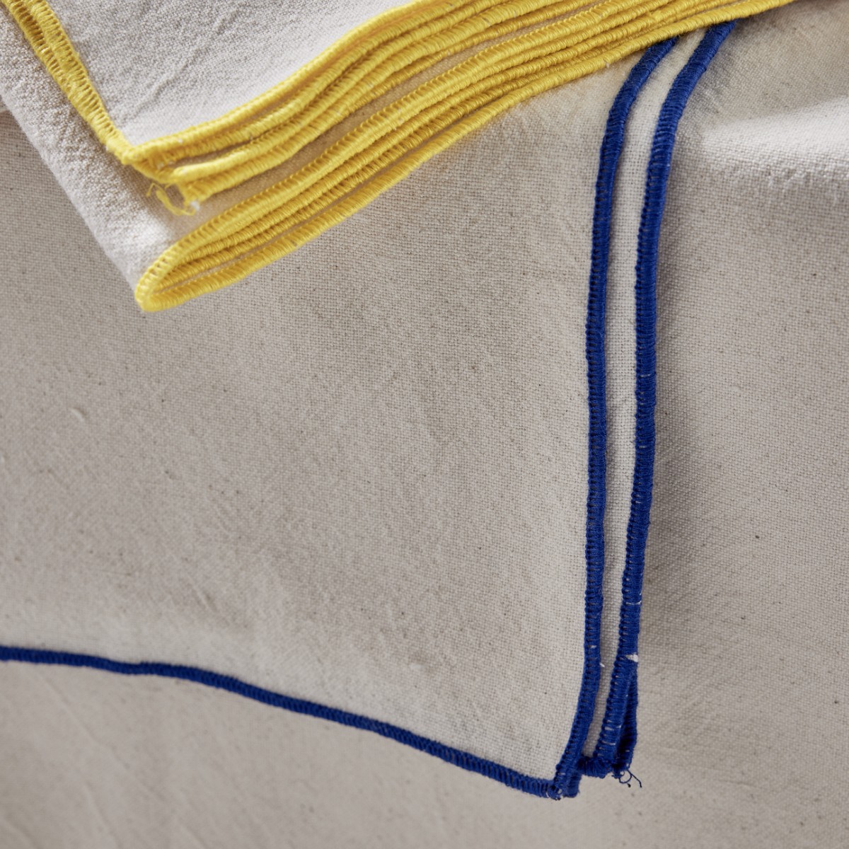 Nappe en coton lavé SUMMER bleu, TODAY