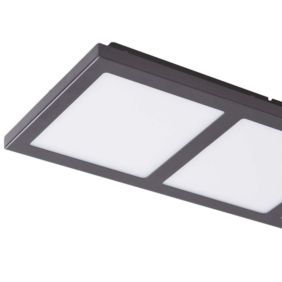 Plafonnier  moderneLED, Raymie blanc, noir mat, LINDBY