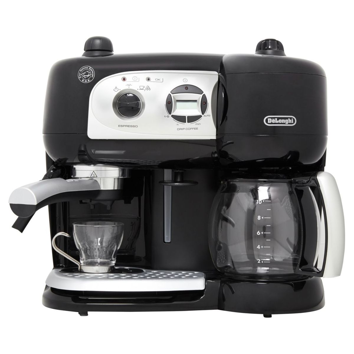 Expresso combiné cafetière BCO 264.1 Noir noir, DELONGHI