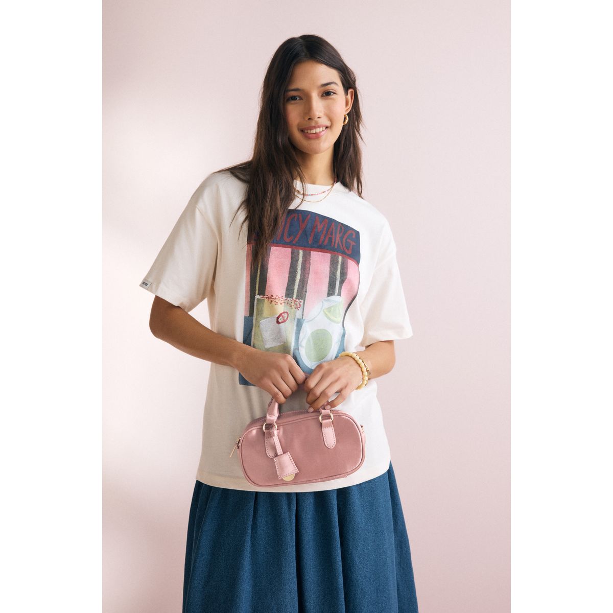 Mini sac bowling rose, NEXT