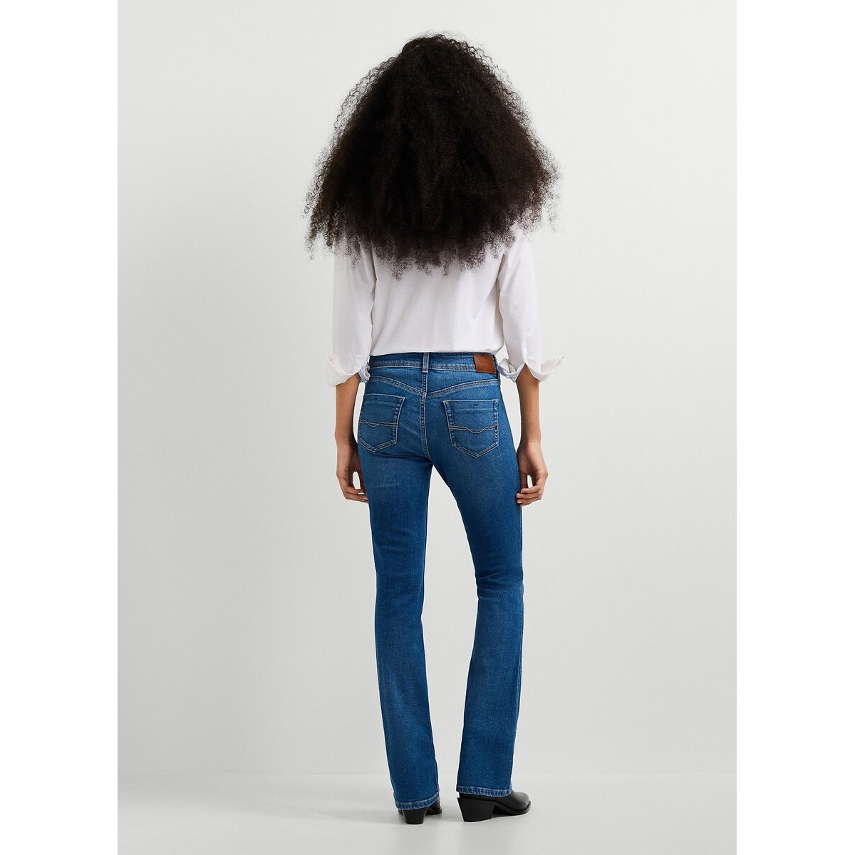 Jean bootcut taille standard, Piper denim bleu foncé, PEPE JEANS