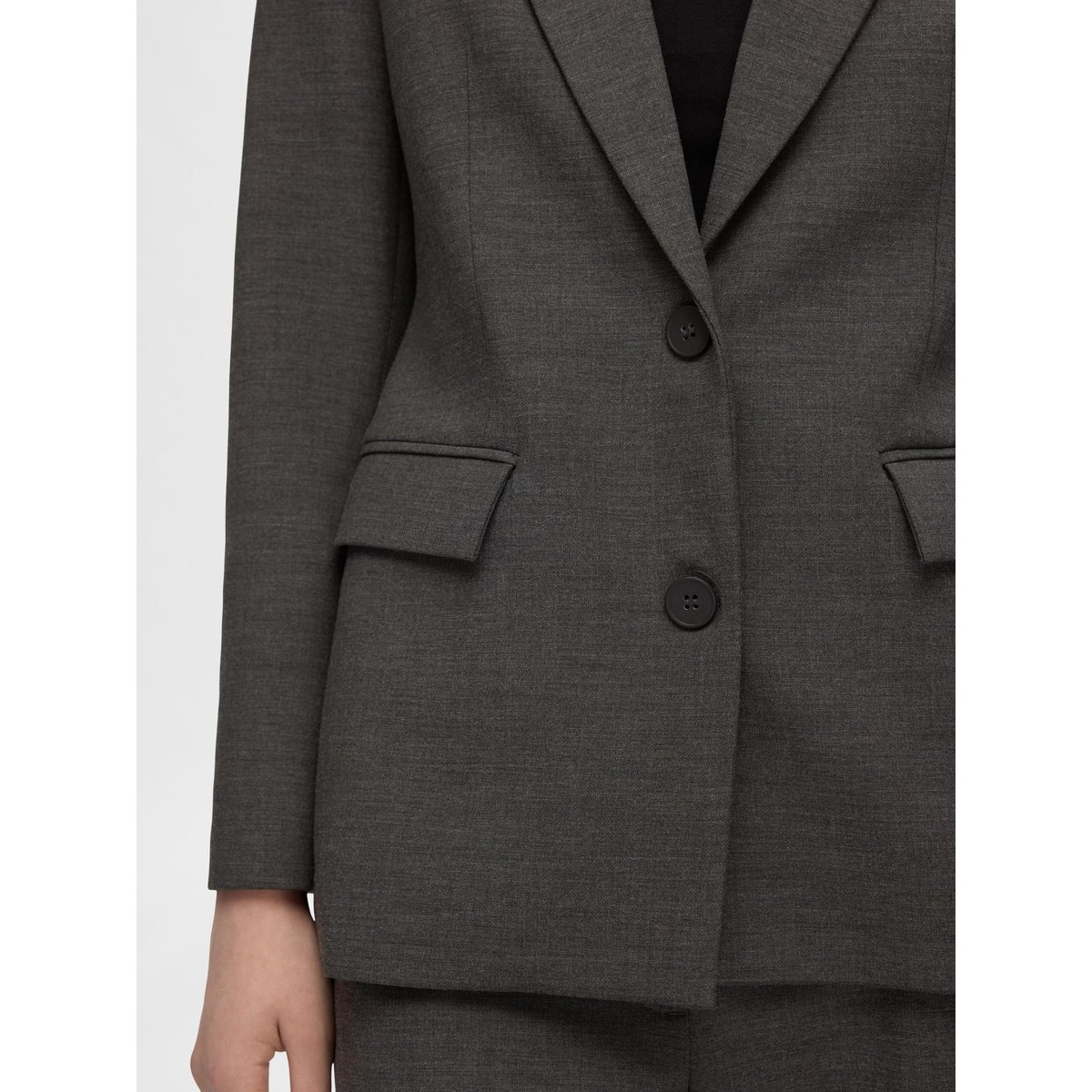 Blazer dark grey melange, SELECTED