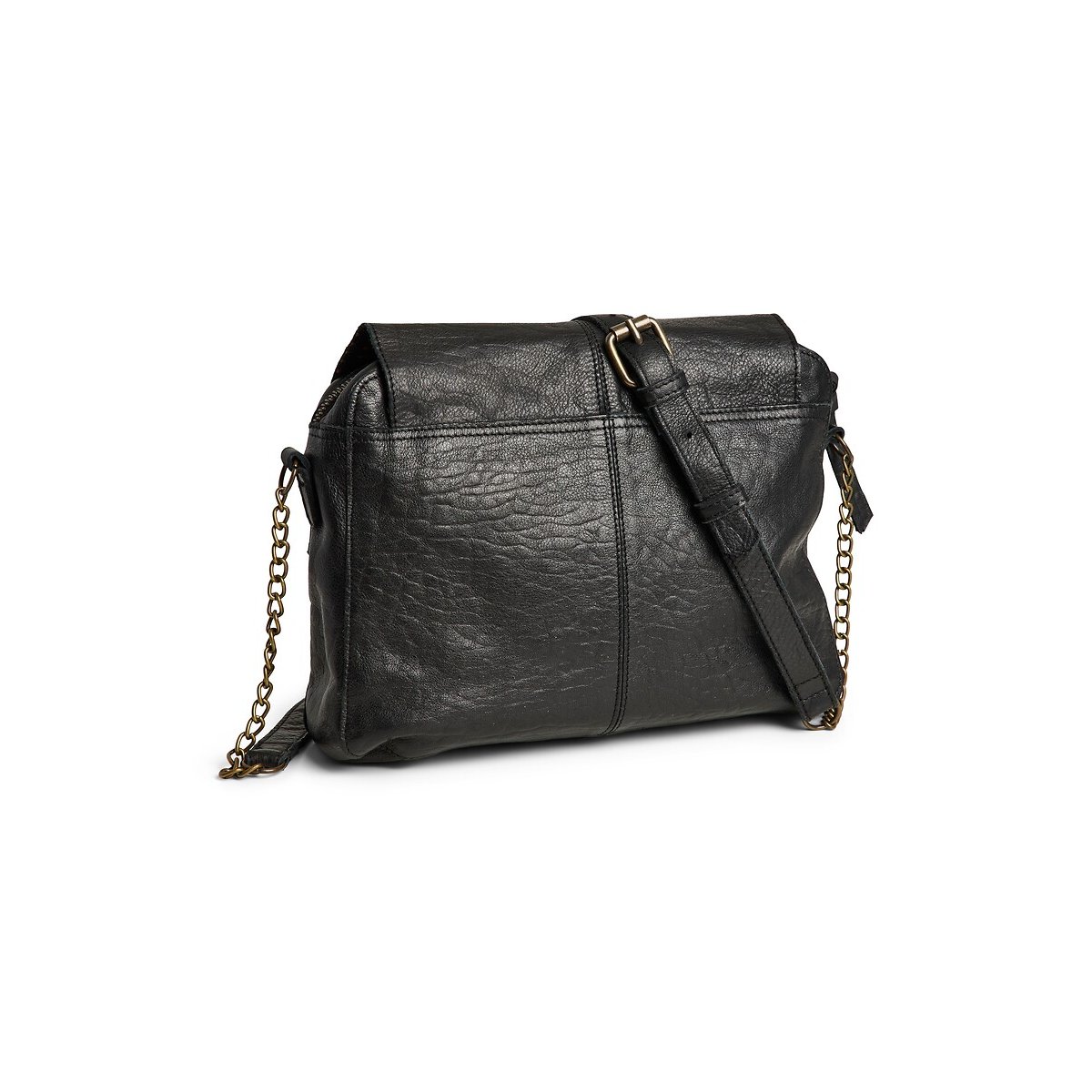 Sac à main en cuir, Selva noir, PIECES