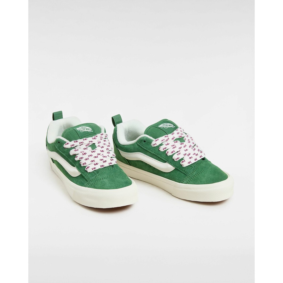 Baskets cuir Knu Skool vert, VANS