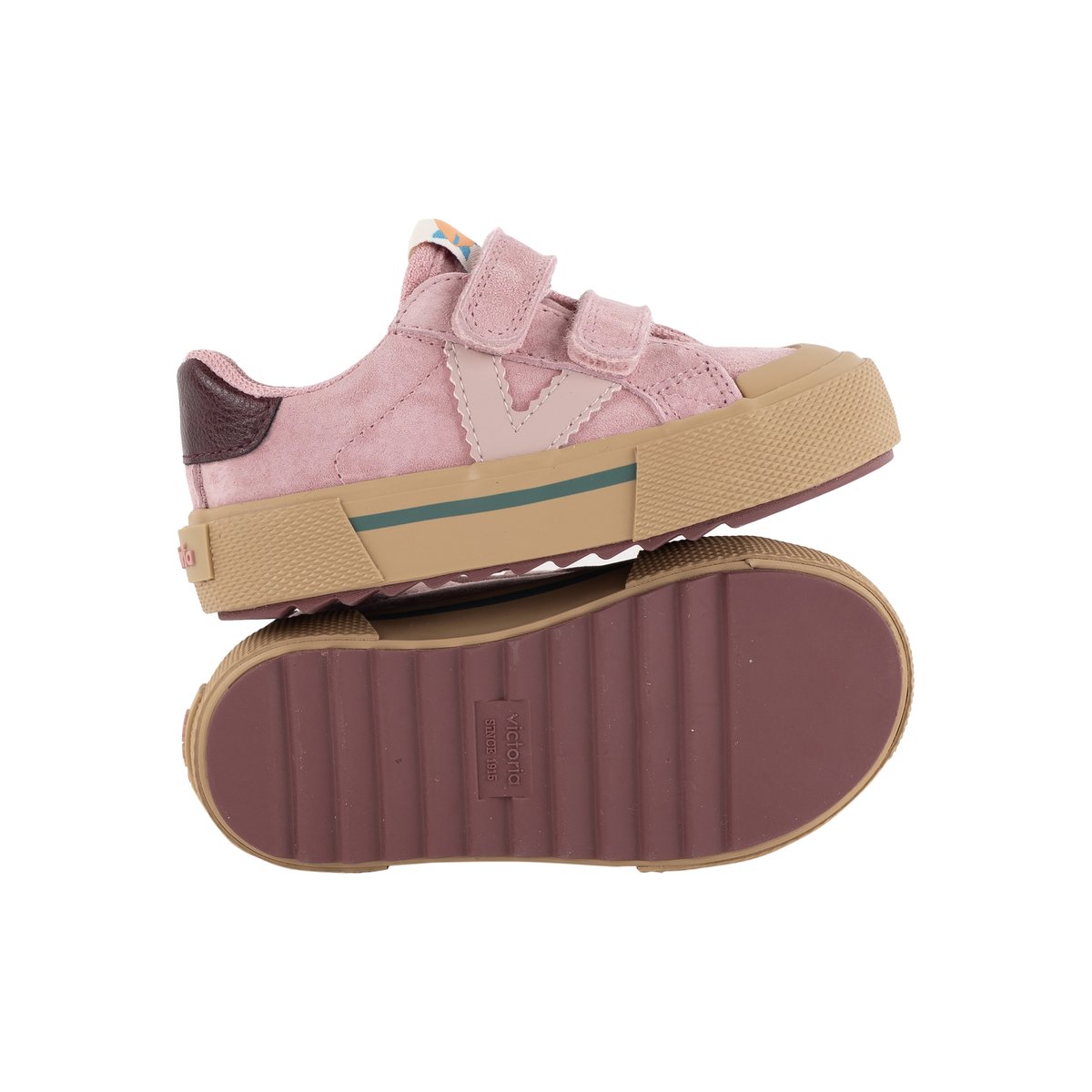 Basket Basse Cuir rose, VICTORIA