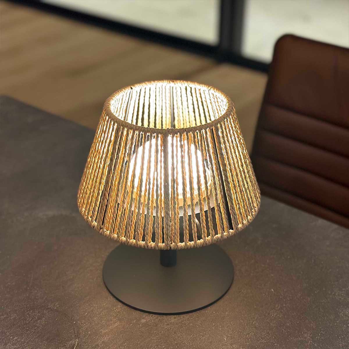 Lot de 2 lampes de table sans fil 2x STANDY MINI beige, LUMISKY
