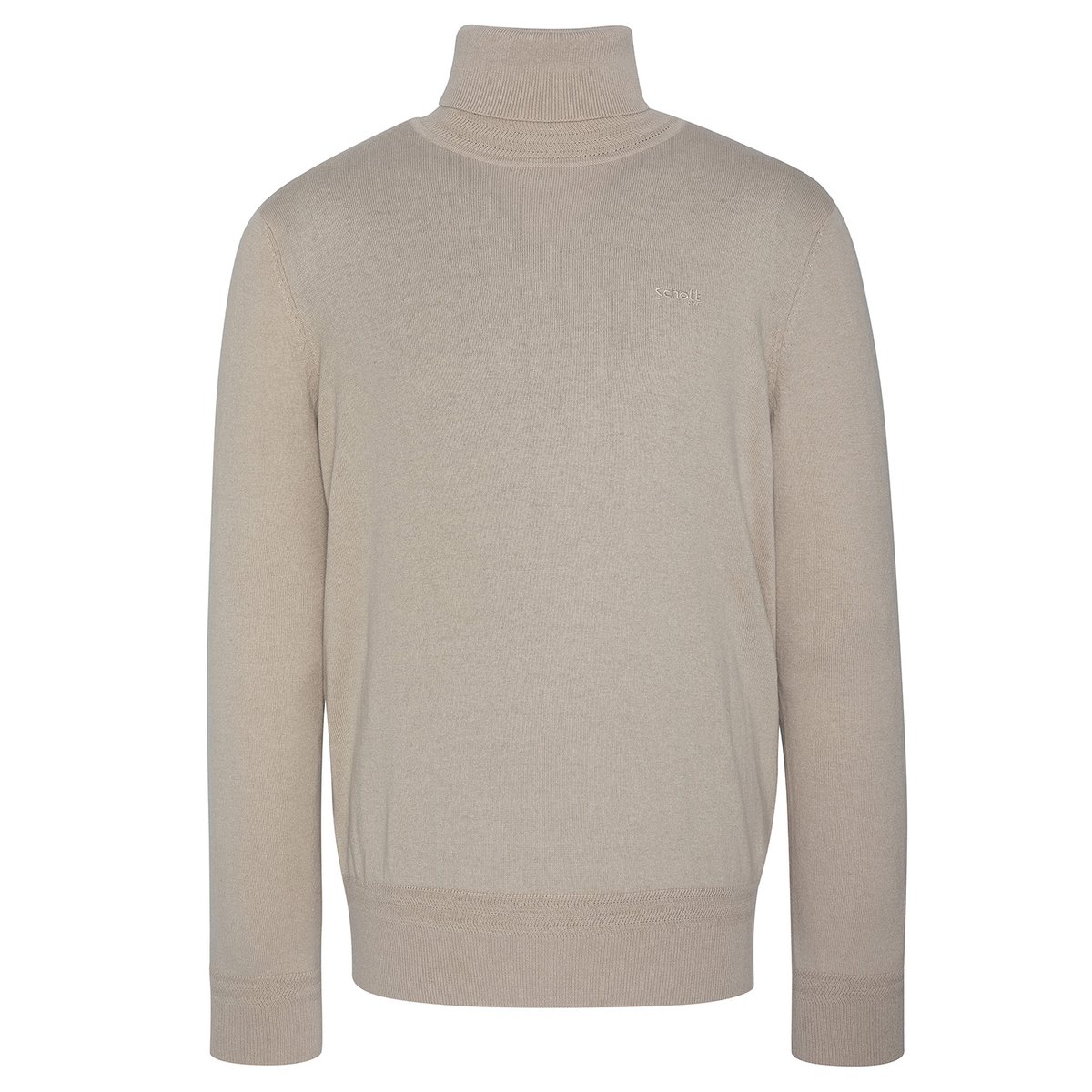 Pull col roulé camel, SCHOTT