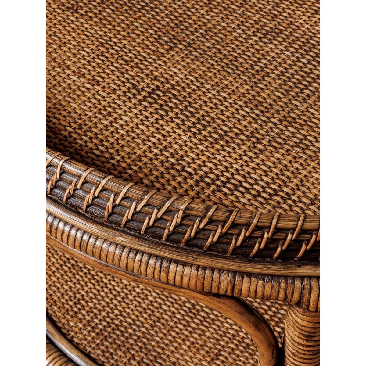 Table basse ronde en rotin VERACRUZ marron, CHEHOMA