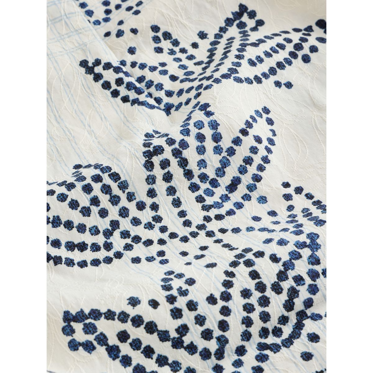 Jupe courte portefeuille à imprimé palmier blanc/bleu marine, NEXT