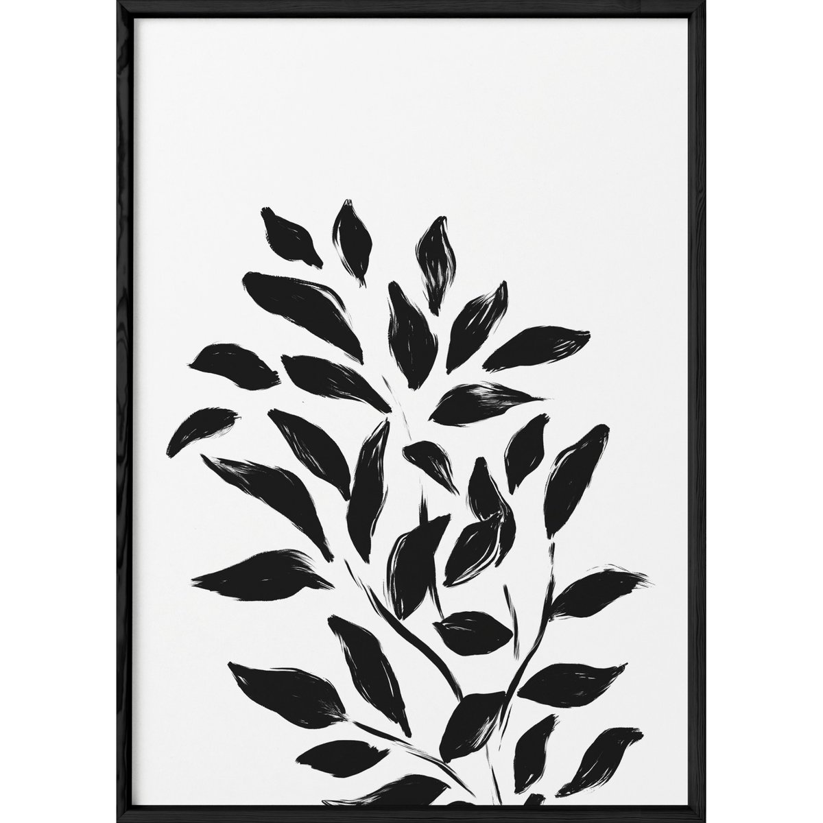 Affiche Abstract Feuille 1 blanc, L'AFFICHERIE
